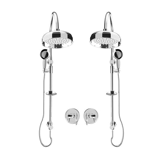 Rubi Saïda 3/4 Inch Dual Thermostatic Shower Kit With Hand Shower - Chrome - Renoz