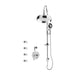 Rubi Qabil 3/4 Inch Thermostatic Shower Kit With Body Jet - Chrome - Renoz