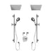 Rubi Saïda 3/4 Inch Dual Thermostatic Shower Kit With Built in Shower Head - Chrome - Renoz