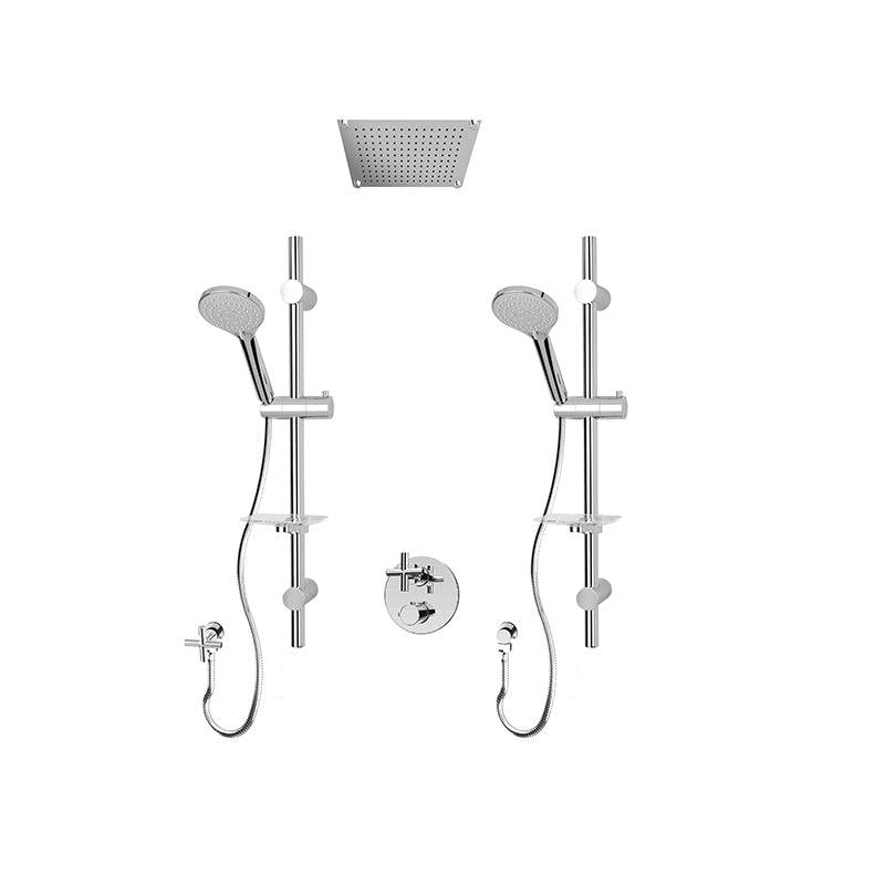 Rubi 1/2 Inch Dual Thermostatic Shower Kit With Hand Shower - Renoz