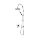 Rubi Kronos 3/4 Inch Thermostatic Shower Kit With Round Shower Head - Chrome - Renoz