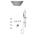 Rubi Kronos 3/4 Inch Thermostatic Shower Kit With Built in Shower Head and Body Jet - Chrome - Renoz