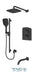 Tenzo - Delano T-box Shower Kit 3 Functions Thermostatic Matte Black Finish