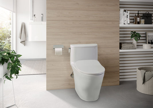 Toilette monobloc Toto Nexus 1G, 1,0 GPF, cuvette allongée - siège mince MS642234CUFG