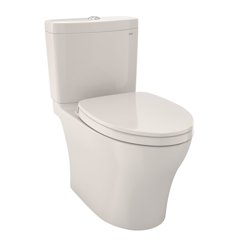 Toto Aquia IV Toilet - 1.28 GPF & 0.9 GPF, Elongated Bowl - Washlet+ Connection - New MS446124CEMGN