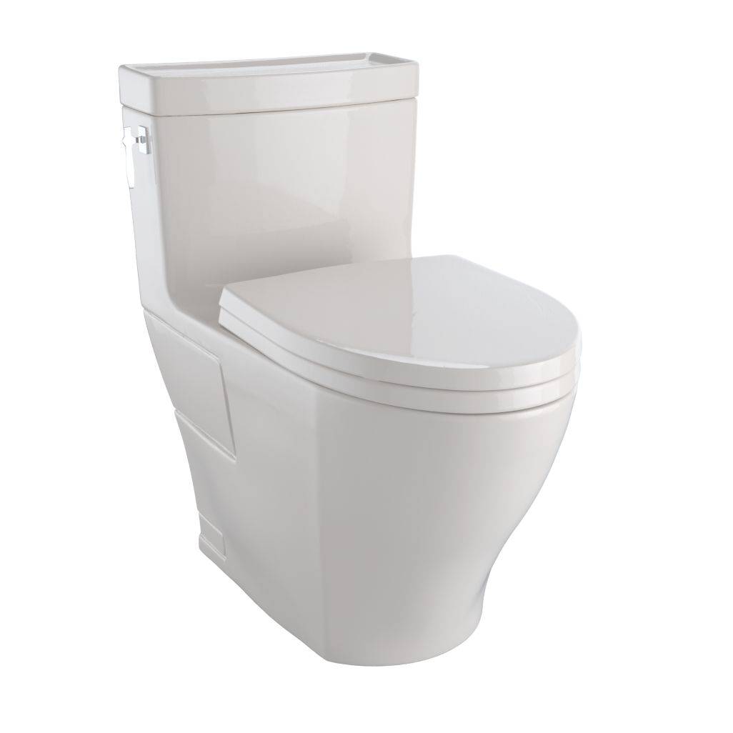 Toto Aimes One Piece Toilet 1.28 GPF Elongated Bowl Washlet+ Connection - Renoz