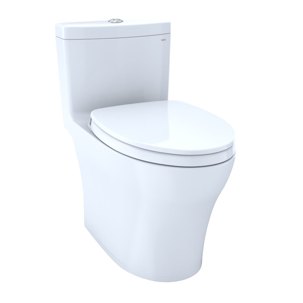 Toto Aquia IV Elongated UH Skirted Dual Flush Toilet With Seat MS646124CEMFGN