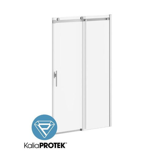 Kalia - Koncept Evo 48” X 77” Sliding Shower Doors With KaliaPROTEK Protective Film (Outside Panels) - Left Opening - Chrome