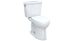 Toilette transitionnelle en deux parties Drake avec cuvette allongée et hauteur universelle - 1,28 GPF