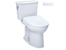 Toto Drake Transitional UnIVersal Height Two-piece Toilet With  S7  Washlet Bidet Seat - 1.28 GPF