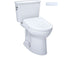 Toto Drake Transitional UnIVersal Height Two-piece Toilet With  S7A  Washlet Bidet Seat - 1.28 GPF