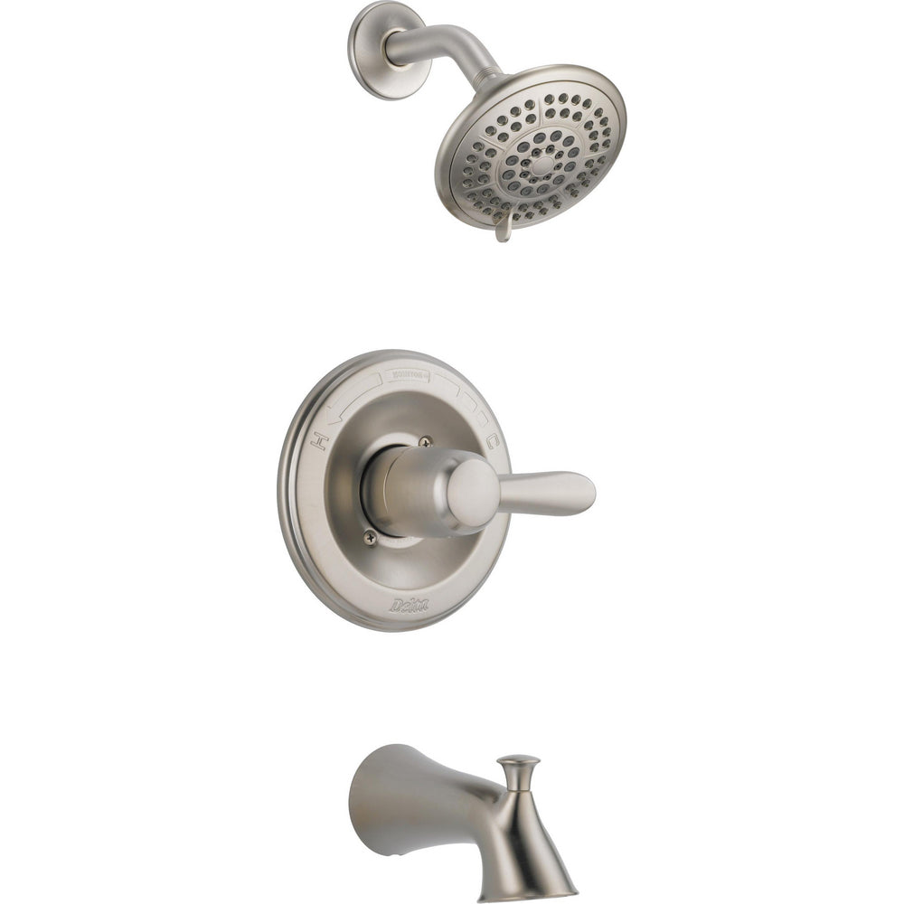 Delta LAHARA Monitor 14 Series Tub & Shower Trim -Stainless Steel (Valve Sold Separately)