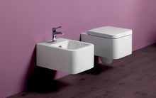 Simas FL63C - FLOW Rimless Wall Hung Toilet with Seat