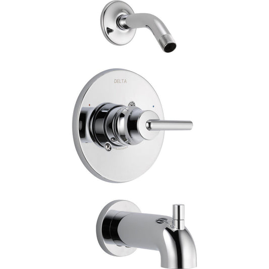 Delta 14 Series MC Tub/Shower Trim Less Showerhead- Chrome (Valve Sold Separately)