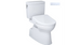 Toilette deux pièces Toto Vespin II Washlet+ S7 - 1,0 GPF (hauteur universelle)