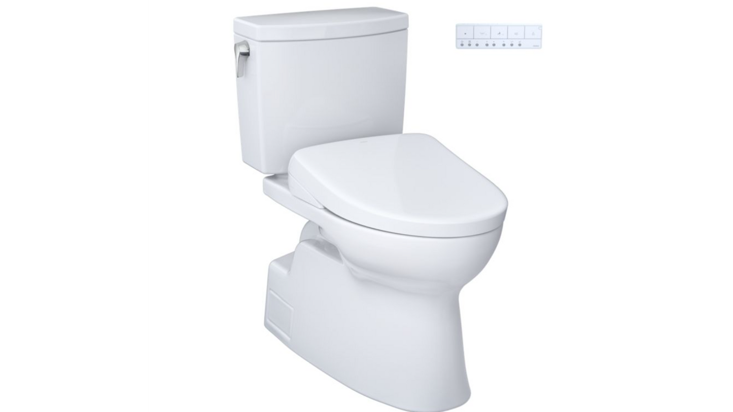 Toto Vespin II Washlet+ S7 Two-piece Toilet - 1.0 GPF (UnIVersal Height)