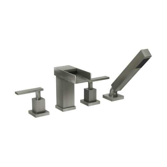 Rubi Kali Four-piece Bathtub Faucet- Nickel - Renoz