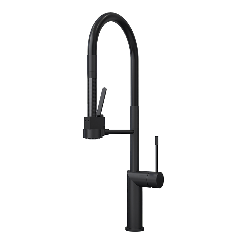 Rubi Sakai Single-lever Professional Style Kitchen Faucet-Black - Renoz