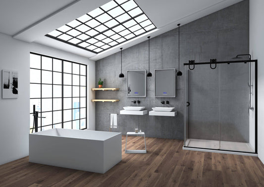 Slik Portfolio Bath Kuadra Slikcast Matte White 63" x 28.5" x 21.75" Elevation System - Renoz