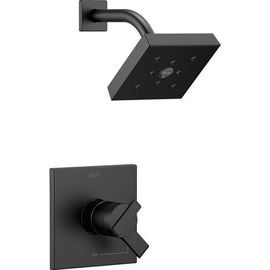 Delta ARA Monitor 17 Series H2Okinetic Shower Trim -Matte Black (Valve Sold Separately)