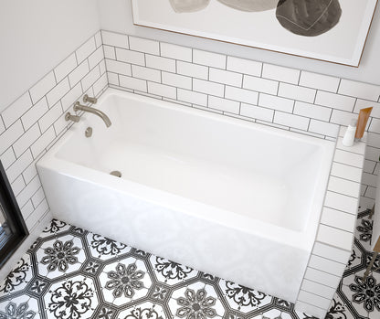 Maax 60" x 32" Rubix 6032 AFR Acrylic Alcove Bathtub in White 105704