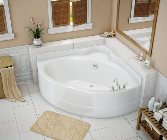 Maax VO5050 5 FT Acrylic Corner Center Drain Bathtub (Soaker - No System)