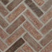 MSI Noble Red Clay Brick Herringbone 2.25x7.5 - SMOT-CLAHB-NOBRED2.25X7.5