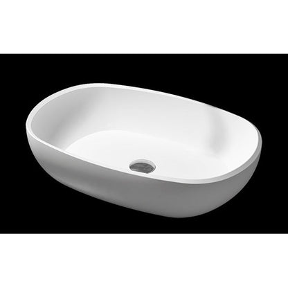 Slik Portfolio - Slik Stone Oblong Solid Surface Vessel Sink