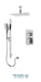 Tenzo - Quantum Chrome T-box Shower Kit With 2 Functions (Pressure Balance)