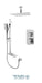 Tenzo - Quantum Chrome T-box Shower Kit With 2 Functions (Pressure Balance)