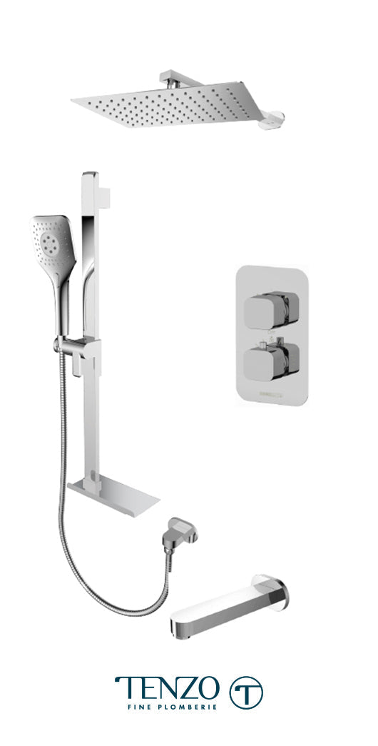 Tenzo Quantum Collection QUT33-503115 Chrome Shower kit