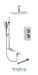 Tenzo - Quantum Chrome T-box Shower Kit With 3 Functions (Thermostatic)