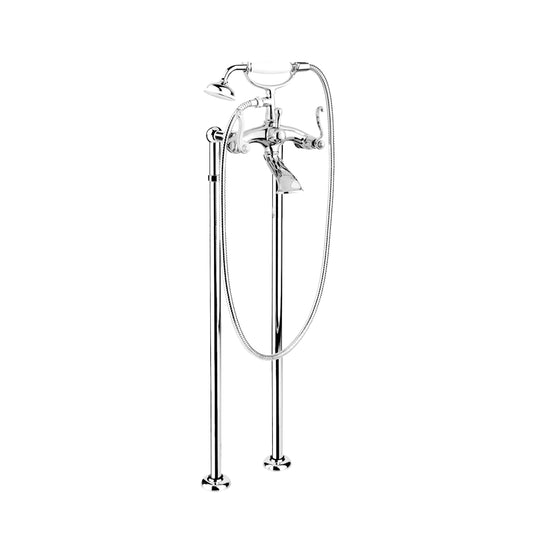 Aquadesign Products Floor Mount Tub Filler (Classic R2936L) - Chrome