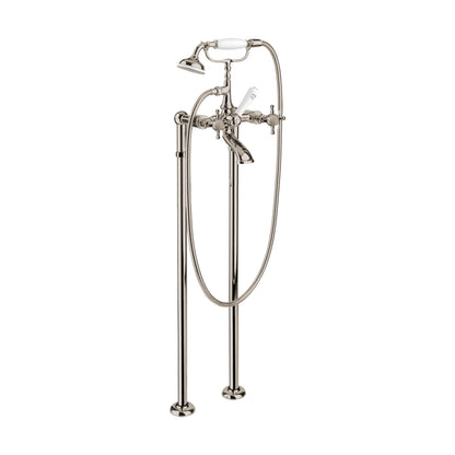 Aquadesign Products Floor Mount Tub Filler (Queen R2975X) - Polished Nickel