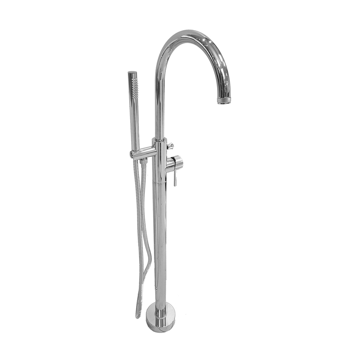 Aquadesign Products Floor Mount Tub Filler (Contempo R3686) - Chrome