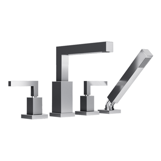 Rubi Jawa Four-piece Bathtub Faucet- Chrome - Renoz