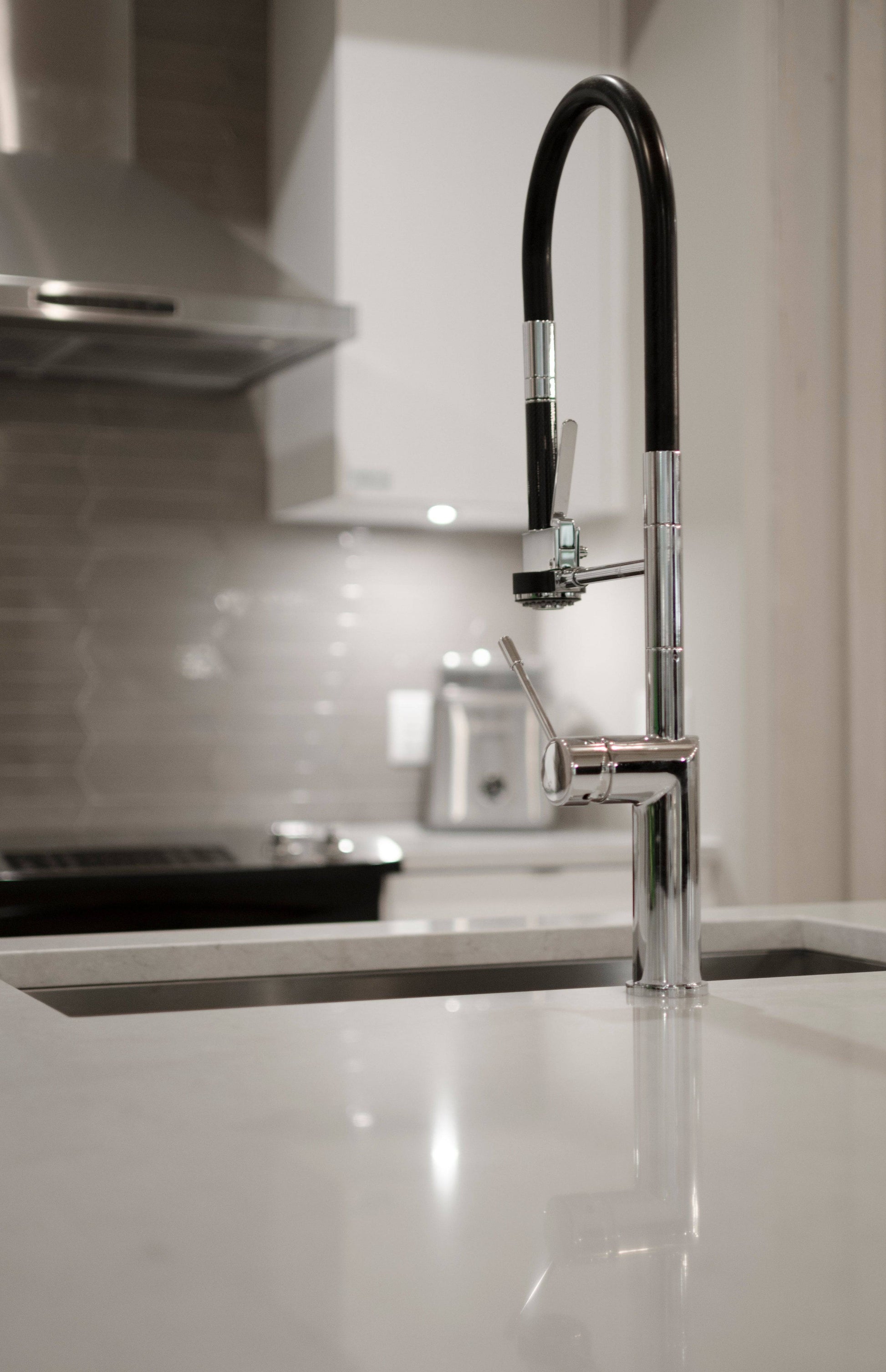 Rubi Sakai Single-lever Professional Style Kitchen Faucet-Chrome - Renoz