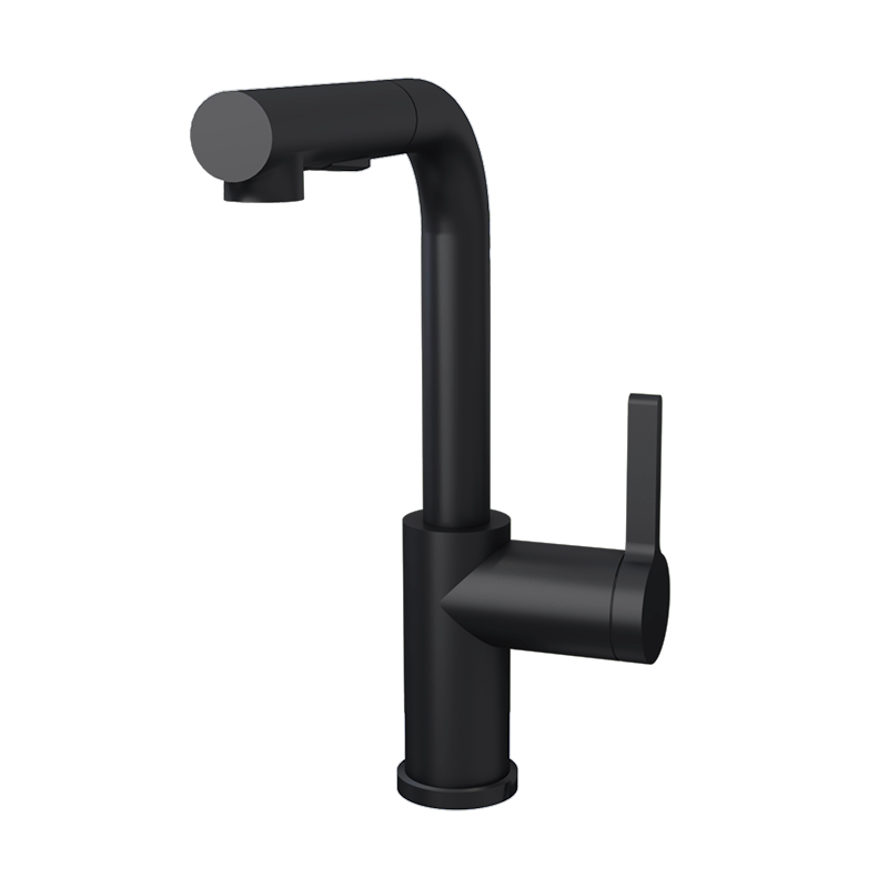 Rubi Endricks - Single Lever Kitchen Faucet-Black - Renoz