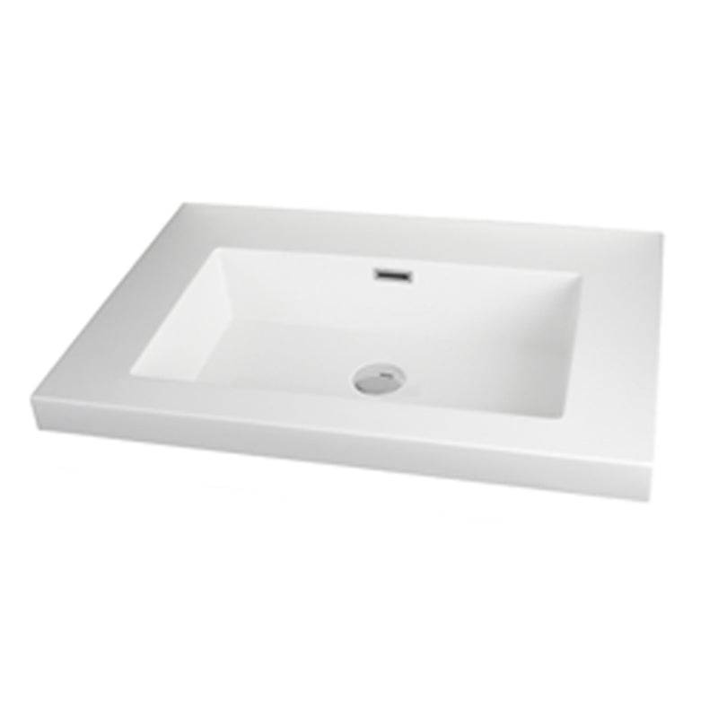 Rubi Arto RTO690SBL Slim Countertop Basin With Overflow - Renoz