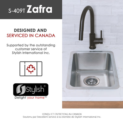 Stylish 12" Dual Mount Single Bowl Kitchen Sink(ZAFRA)
