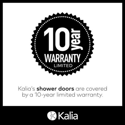 Kalia K3 48 X 77” Sliding Shower Door With Kp Protective Film and Towel Bar