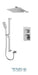 Tenzo - Slik T-box Shower Kit 2 Functions Pressure Balanced Chrome Finish