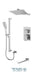 Tenzo - Slik T-box Shower Kit 3 Functions Pressure Balanced Chrome Finish