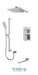 Tenzo - Slik T-box Chrome Shower Kit With 3 Functions (Pressure Balance )