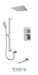 Tenzo - Slik T-box Shower Kit 3 Functions Pressure Balance Chrome Finish