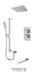 Tenzo - Slik Chrome Thermostatic T-box Shower Kit With 3 Functions