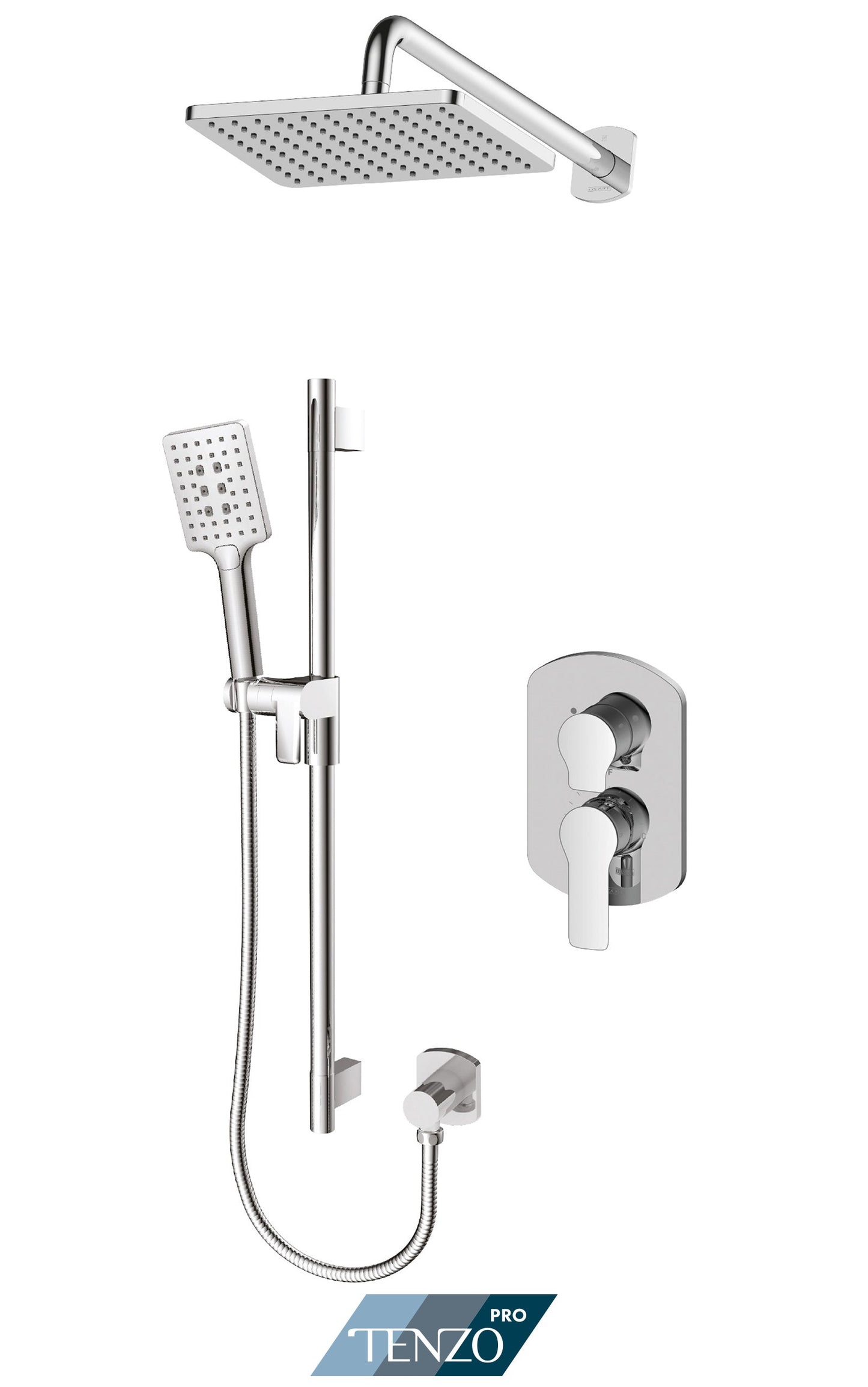 Tenzo Galia Pressure Balanced 2 Functions Shower Kit - Chrome GAPB22-1130