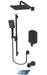 Tenzo Galia Pressure Balanced 3 Functions Shower Kit - Matte Black