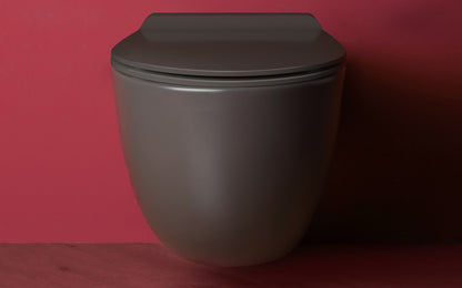 Simas VI18C - VIGNONI Rimless Wall Hung Toilet with Seat