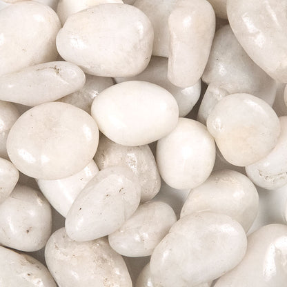 MSI White Polished Pebbles